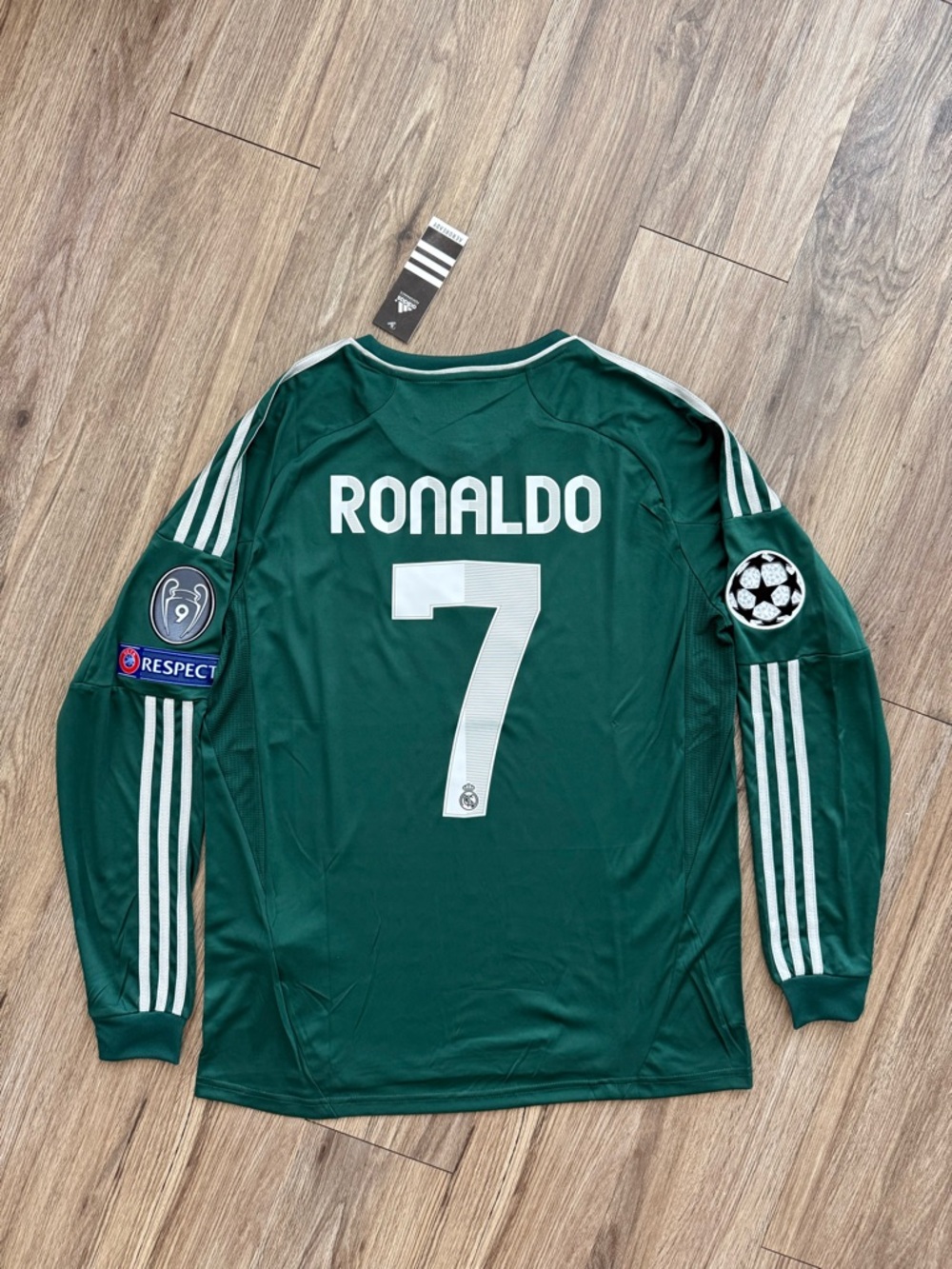 Real Madrid Away Retro Soccer Jersey Adidas Cristiano Ronaldo #7 Long-Sleeve